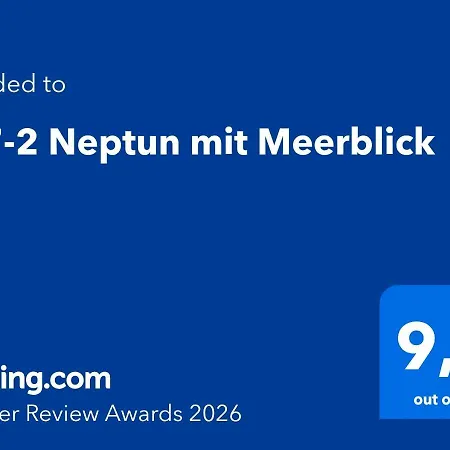 107-2 Neptun Mit Meerblick Appartement *